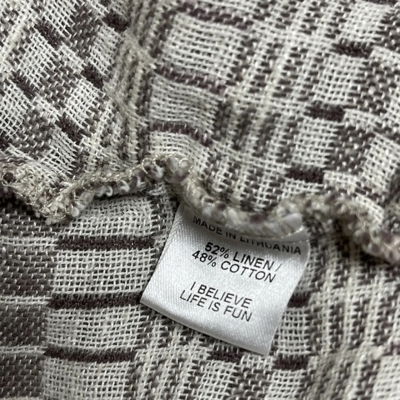 FLAX lagenlook  Linen blend  Pullover blouse M - Picture 6 of 7